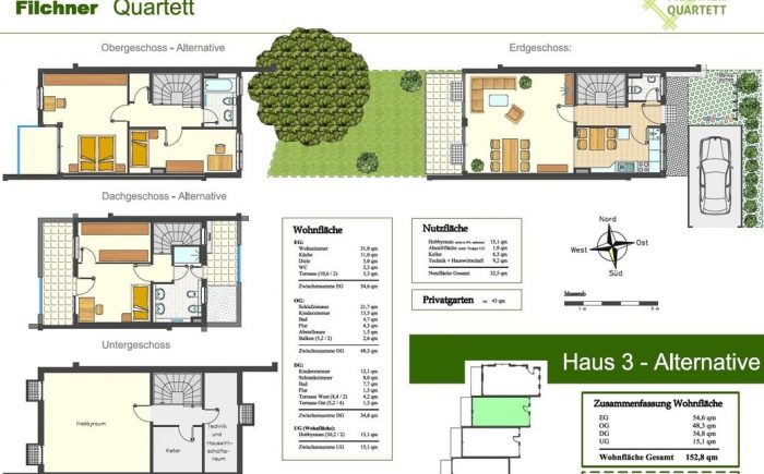 Grundriss 2 Haus 3