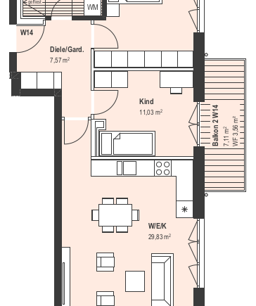 Grundriss OG W14 Sterrhubenweg