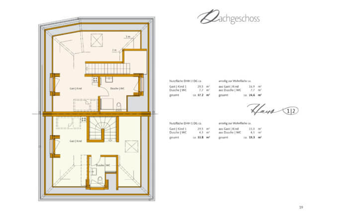 Leutholdstraße 15 Grundriss Haus 1-2 DG