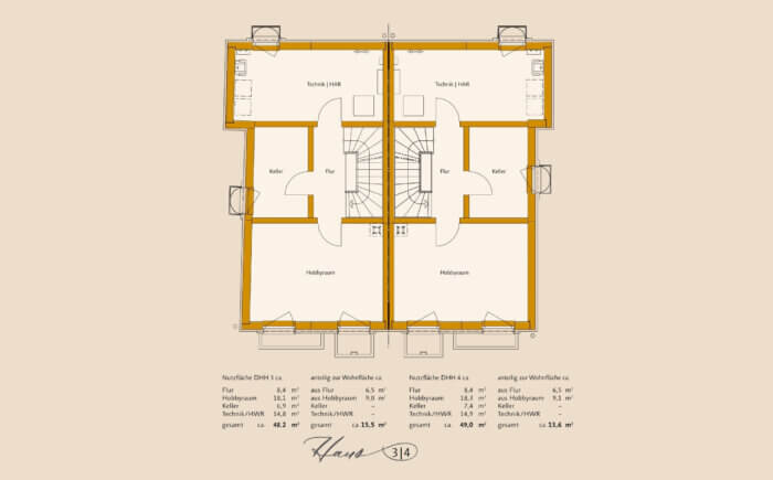 Leutholdstraße 15 Grundriss Haus 3-4 UG